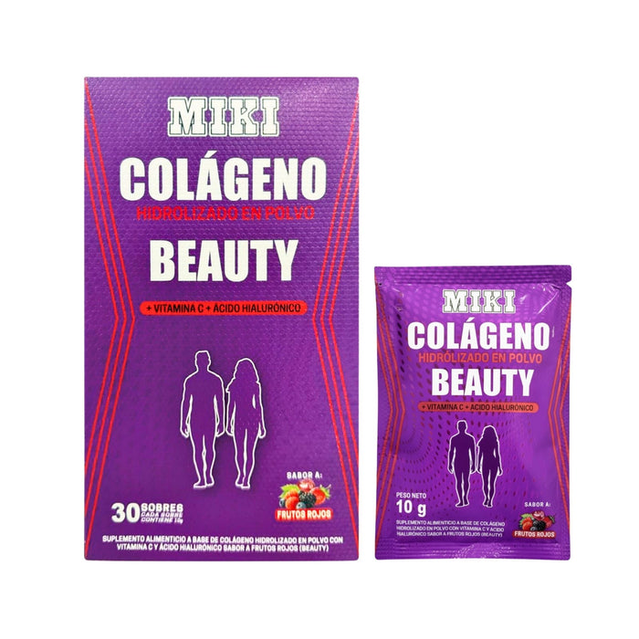 Colágeno Miki Beauty Frutos Rojos X 10G