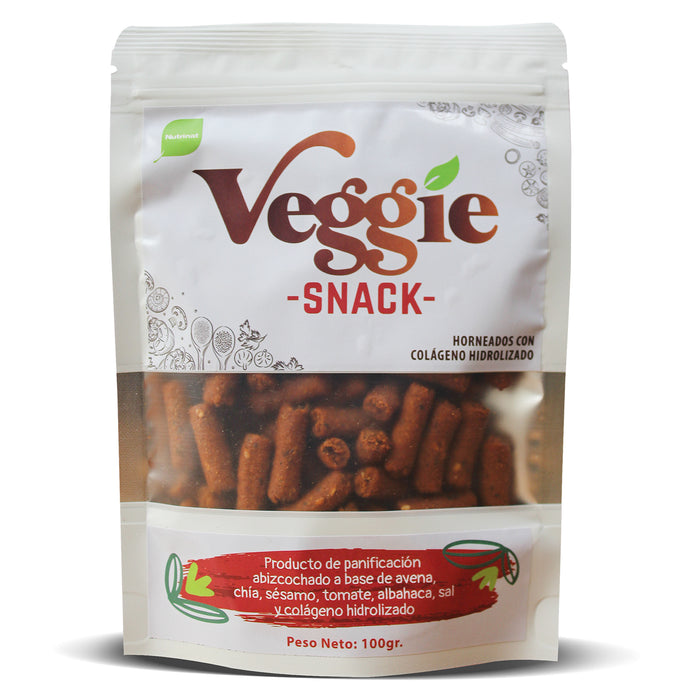 Veggie Snack Horneados con Colágeno Base Tomate X 100g