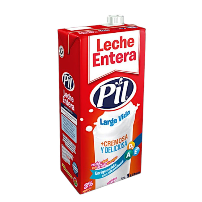 Leche Pil Entera Tetra UHT Larga Vida Cremosa X 1 L