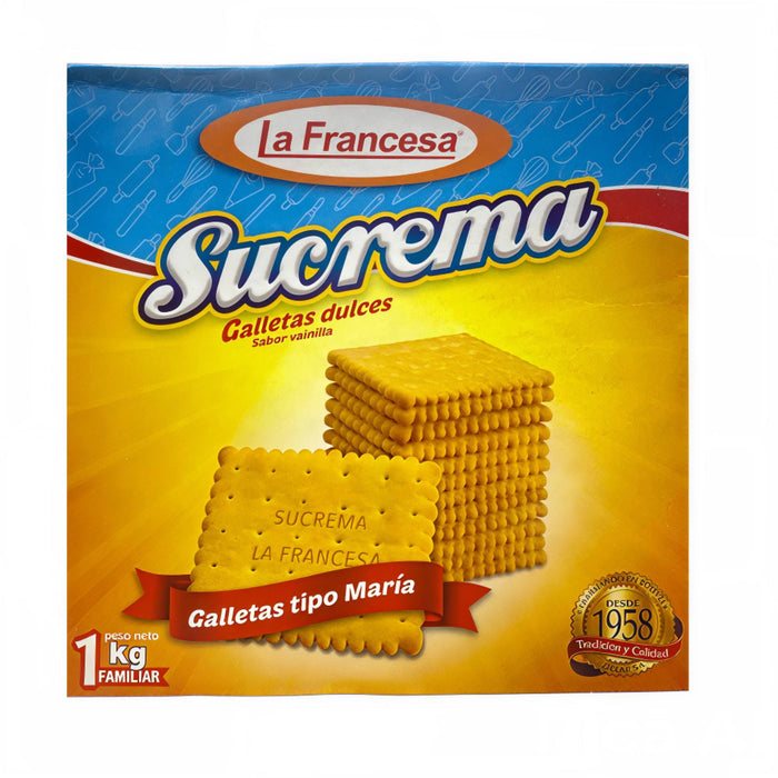Galletas La Francesa Sucrema Vainilla Caja X 1K
