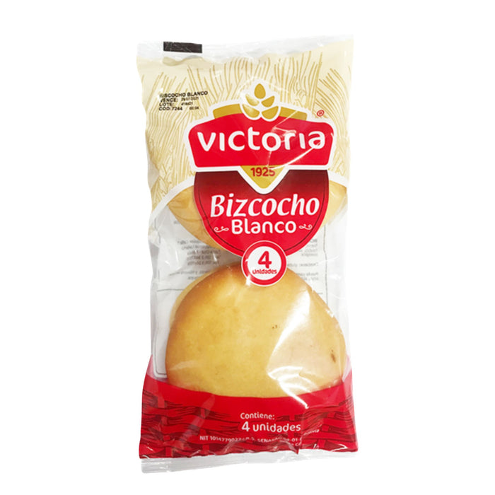 Bizcocho Blanco Victoria Bolsa X 4 Unidades