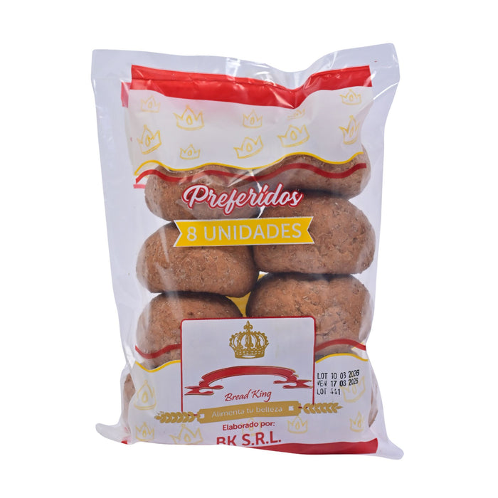Pan Integral Preferidos Bread King Empaquetado X 8 Unidades