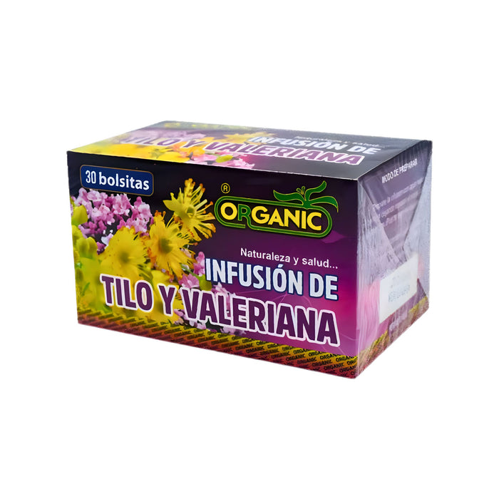 Infusión Organic Tilo Y Valeriana X 30 Bolsitas