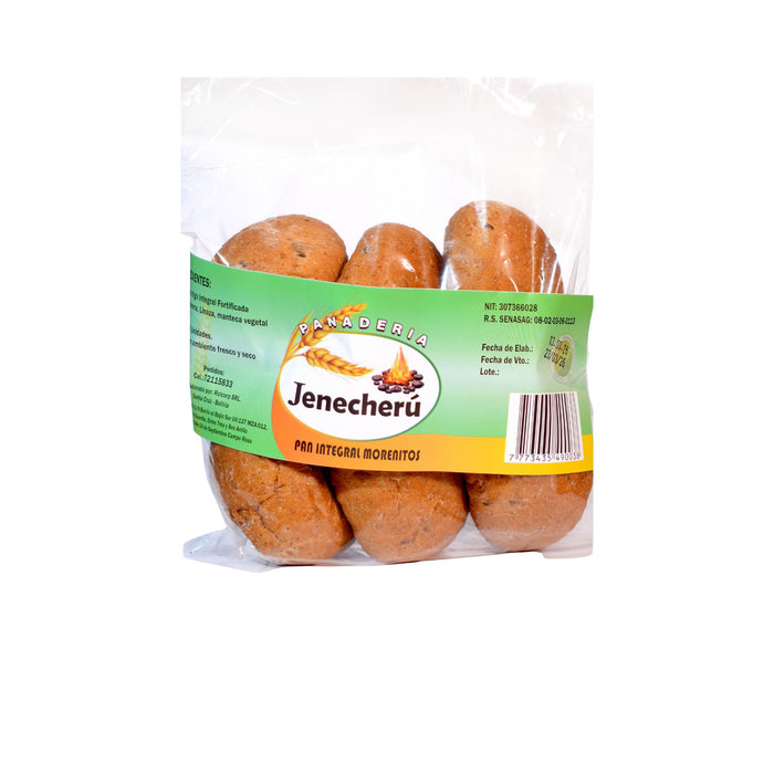 Pan Integral Morenitos Jenecheru Empaquetado X 6 Unidades