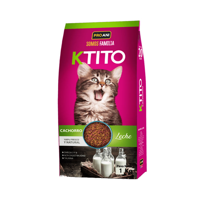 Croquetas Ktito Cachorro Carne Y Leche X 1Kg