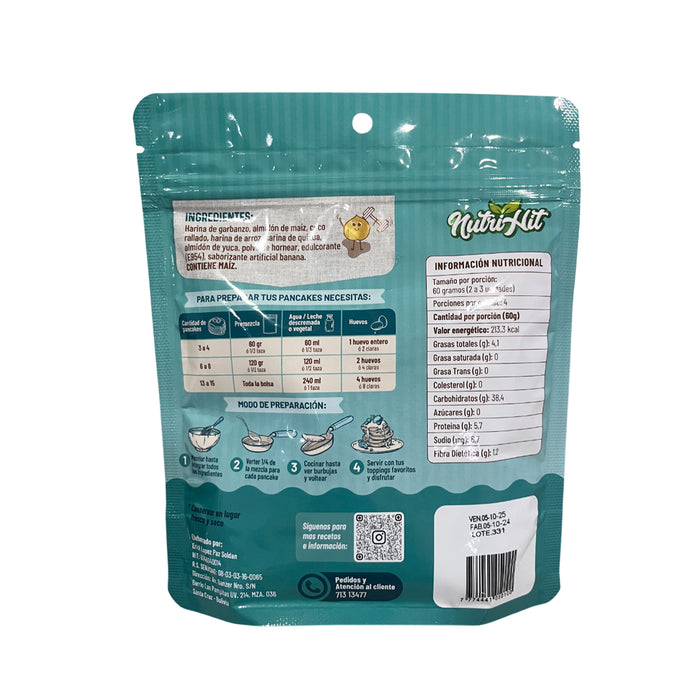 Panqueque Nutrihit Garbanzo Y Quinua Sabor Coco Y Banana X 250G