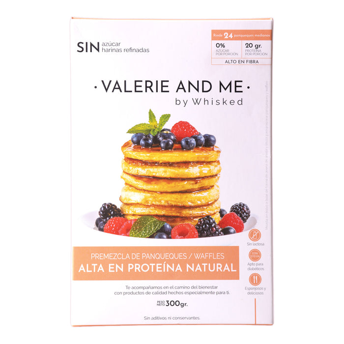 Premezcla Panqueque Waffles Valerie Proteína Natural X 300G