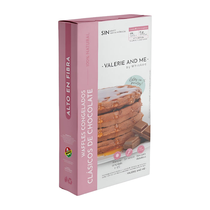 Waffles Valerie Congelados Clásicos Chocolate X 8 Unidades