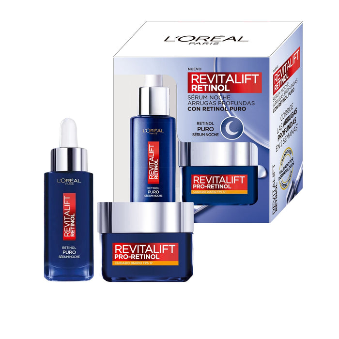 Pack L'oreal Revitalif Retinol Serum Noche + Crema Dia Fps 17