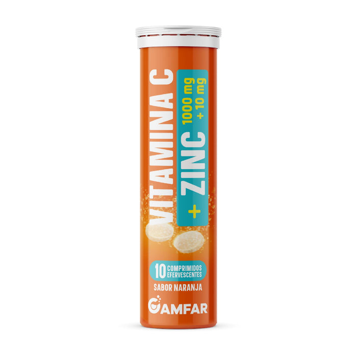 Vitamina C + Zinc Naranja Tubo X 10 Comprimidos Efervescentes