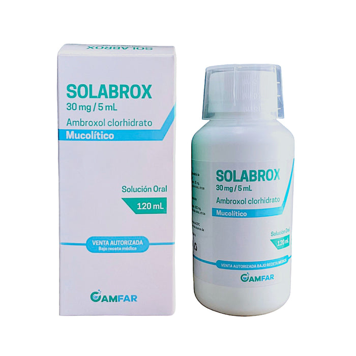 Solabrox Ambroxol Clorhidrato 30Mg/5Ml Solución Oral X120ml