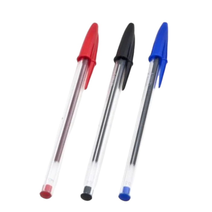 Pack 3 Bolígrafo Bic Cristal Azul+Rojo+Negro