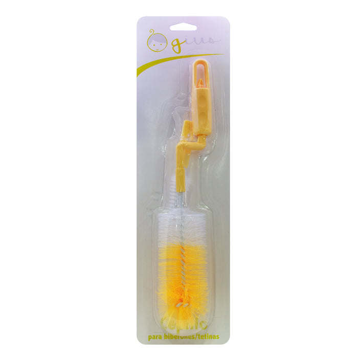 Cepillo Limpiador De Mamadera / Tetina Gius Amarillo