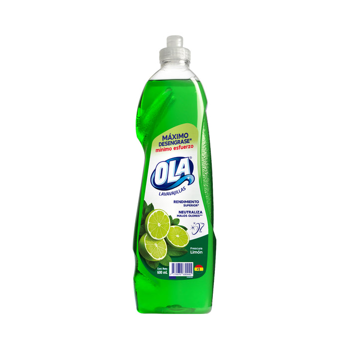 Lavavajillas Ola Frescura Limon Botella X 600Ml