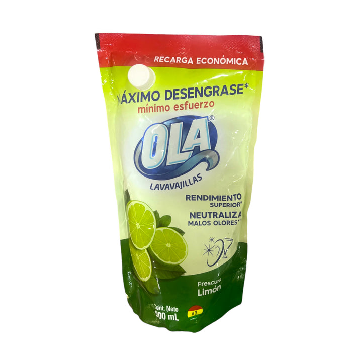 Lavavajillas Ola Doypack Frescura Limón X 900Ml