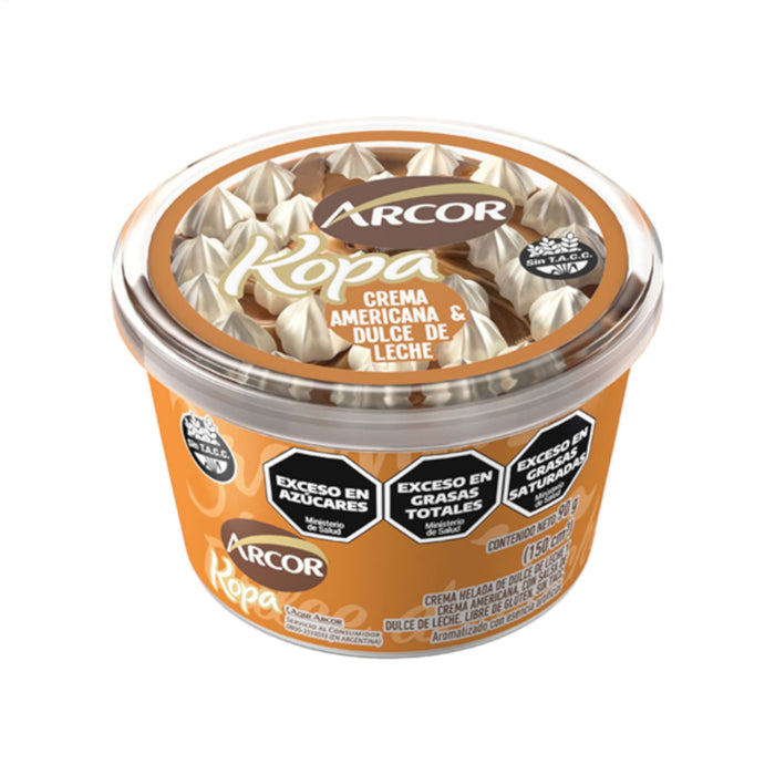 Helado Arcor Kopa Americana Con Dulce De Leche X 90G
