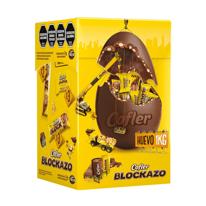 Cofler Blockazo Huevo De Chocolate X 1Kg