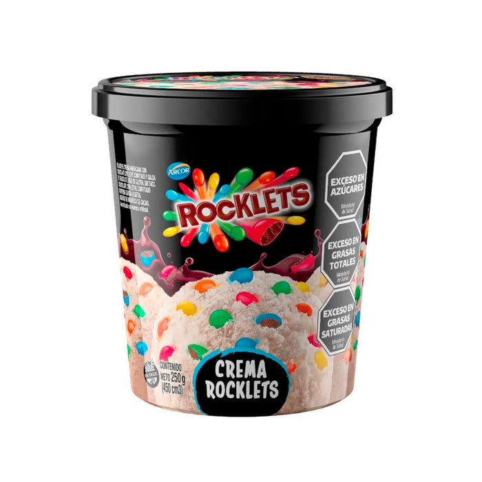 Helado Rocklets Crema Pote X 250G