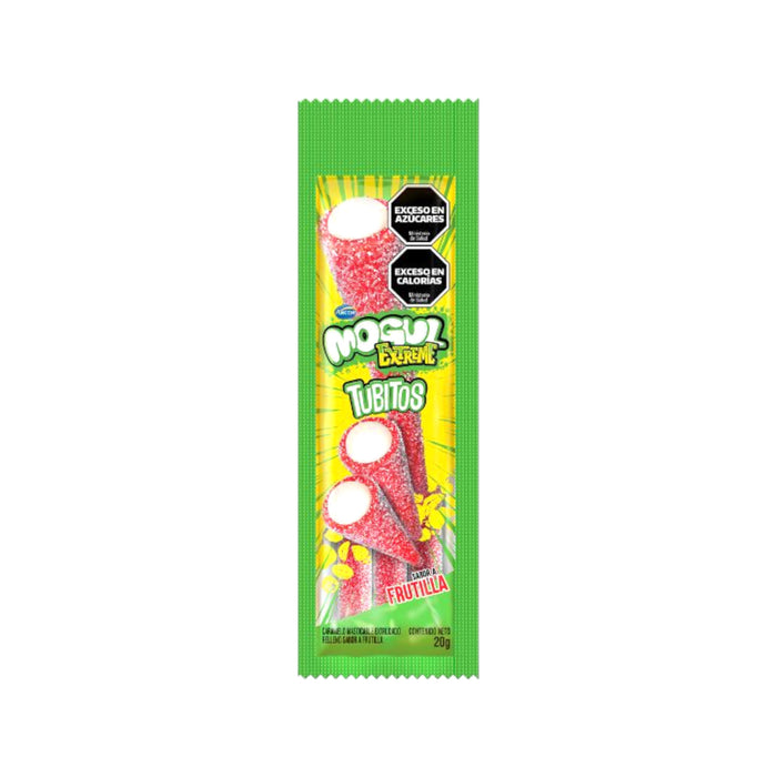Mogul Extreme Tubitos Frutilla X 20G