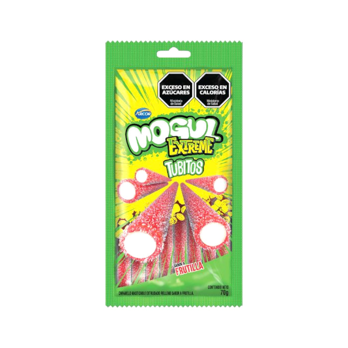Mogul Extreme Tubitos Frutilla X 70G