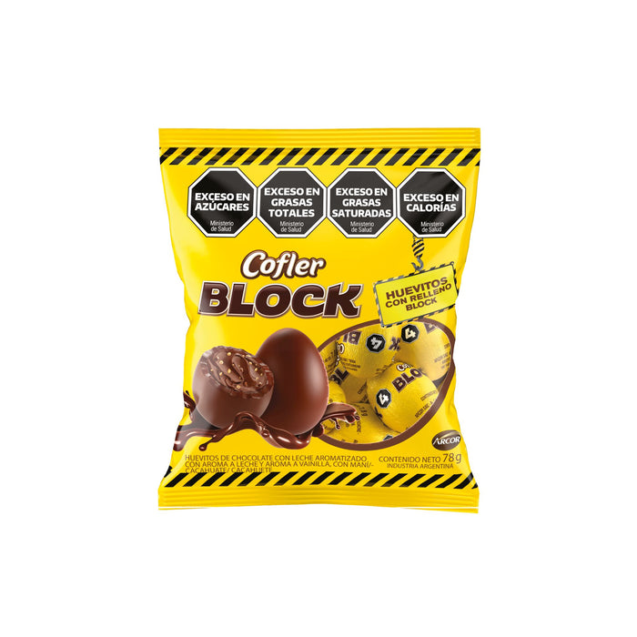 Cofler Block Huevitos Relleno Block X 78Gr