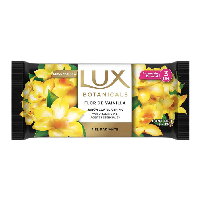 Jabón Lux Botanicals Flor De Vainilla Paquete X 3 Unidades