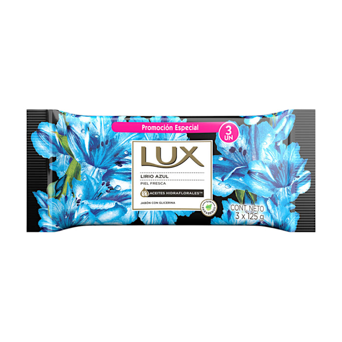 Jabón Lux Botanicals Lirio Azul Paquete X 3 Unidades