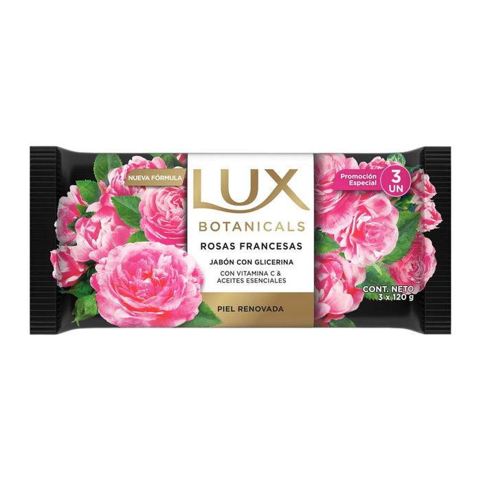Jabón Lux Botanicals Rosas Francesas Paquete X 3 Unidades