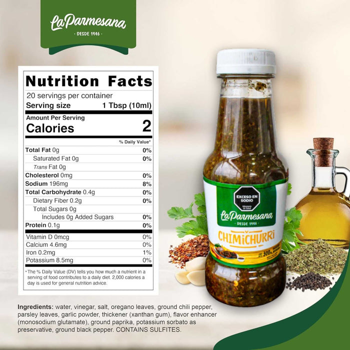 Chimichurri La Parmesana Tradicional X 300Ml