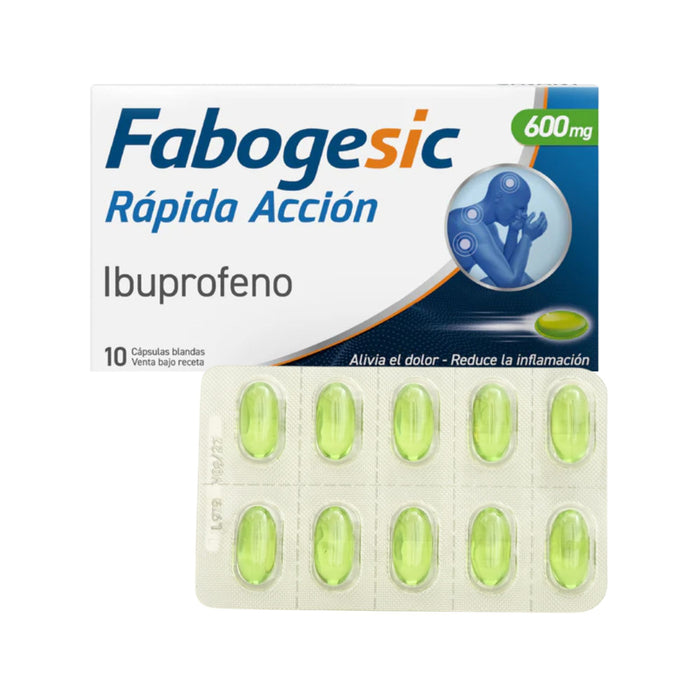 Fabogesic 600Mg Ibuprofeno X Cápsula Blanda