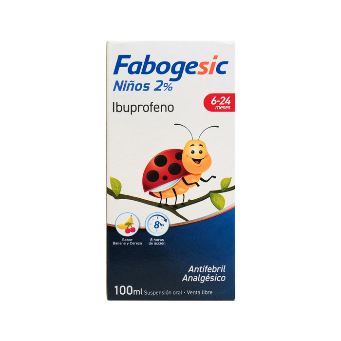 Fabogesic Niños 2% Ibuprofeno 100Mg En Suspensión Oral X 100Ml