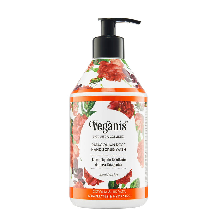 Jabón Liquido Veganis Exfoliante Rosa Patagónica X 400Ml