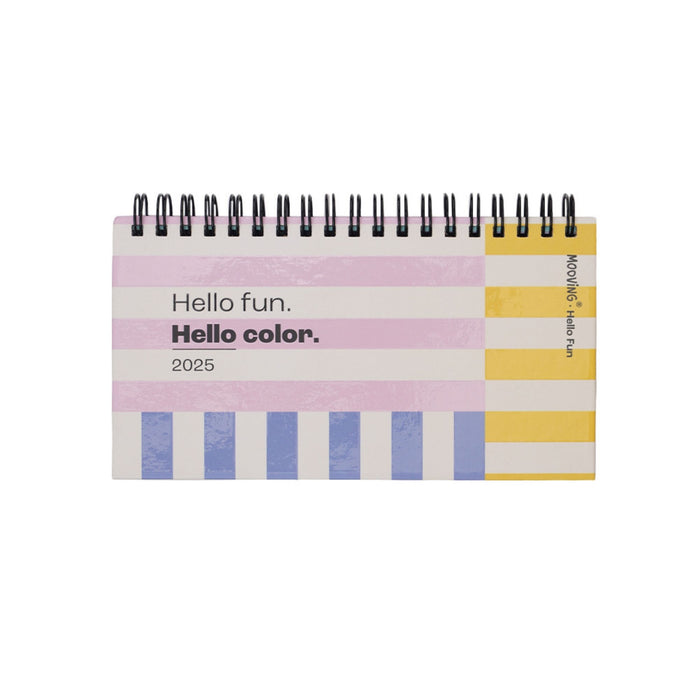 Agenda Pocket Espiral Mooving Hello Fun 17 X 9.2 Cm
