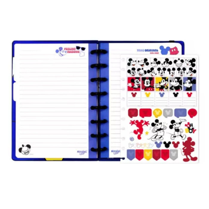 Cuaderno Mooving A Discos A5 Loops Mickey Mouse 80 Hojas
