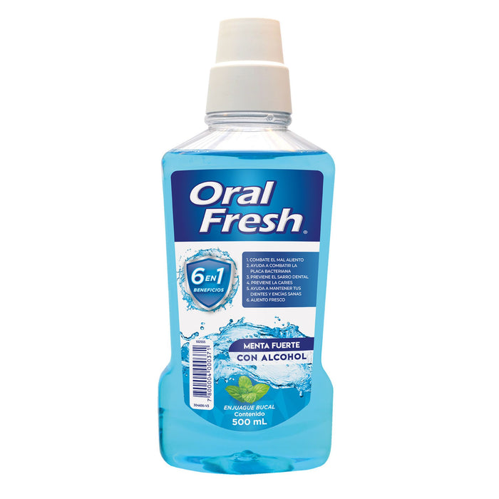 Enjuague Bucal Oral Fresh Menta Fuerte X 500Ml