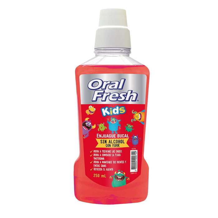 Enjuague Bucal Oral Fresh Kids Con Fluor X 250Ml