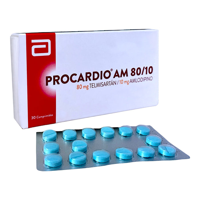 Procardio Am 80/10 Mg Telmisartán/Amlodipino X Comprimido