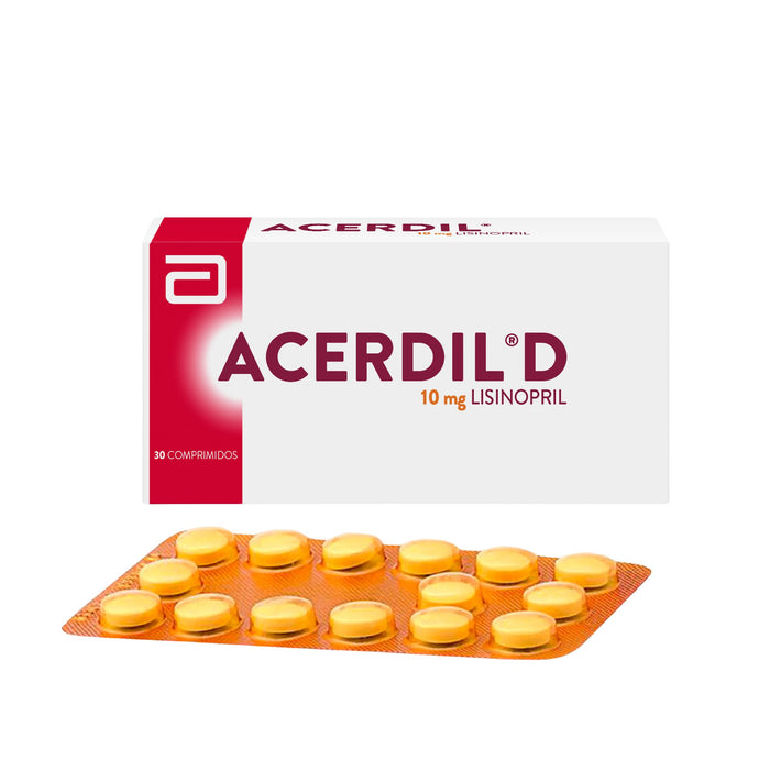 Acerdil 10Mg Lisinopril X Comprimido