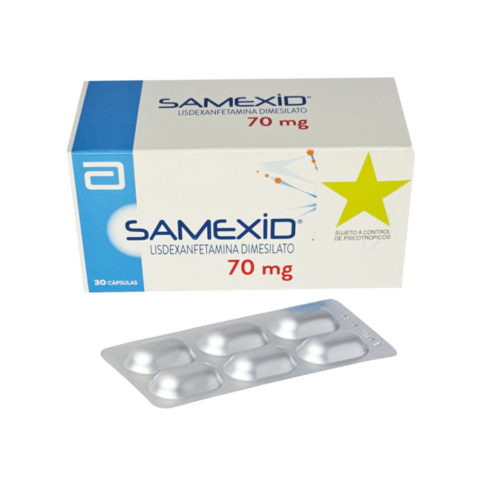 Samexid Lisdexanfetamina Dimesilato 70Mg X Cápsula