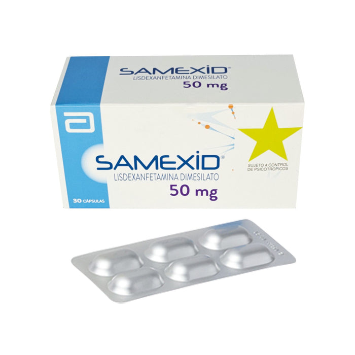 Samexid Lisdexanfetamina Dimesilato 50Mg X Cápsula