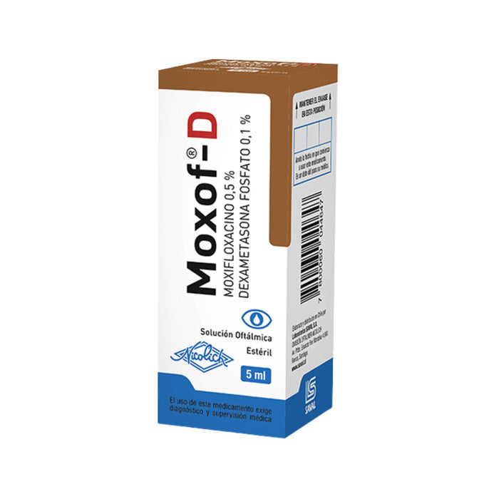 Moxof D Moxifloxacino Dexametasona Colirio X 5Ml