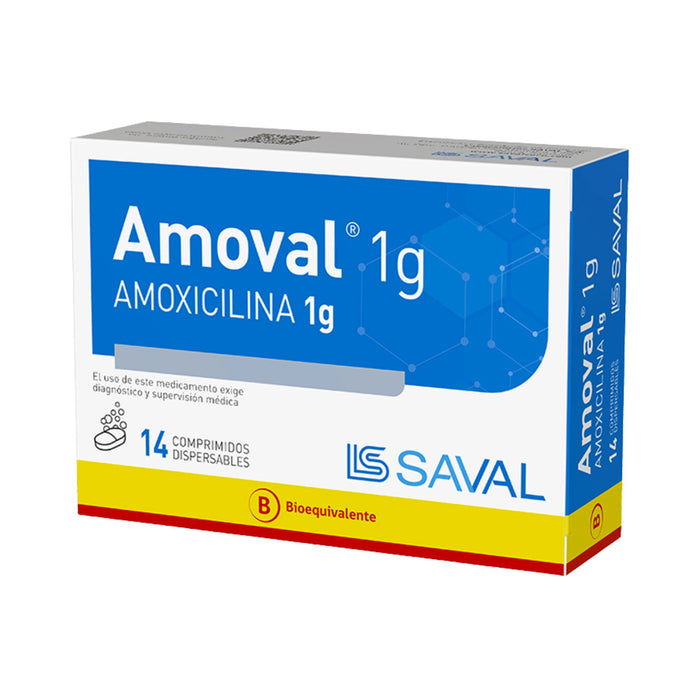 Amoval 1G Amoxicilina X Comprimido