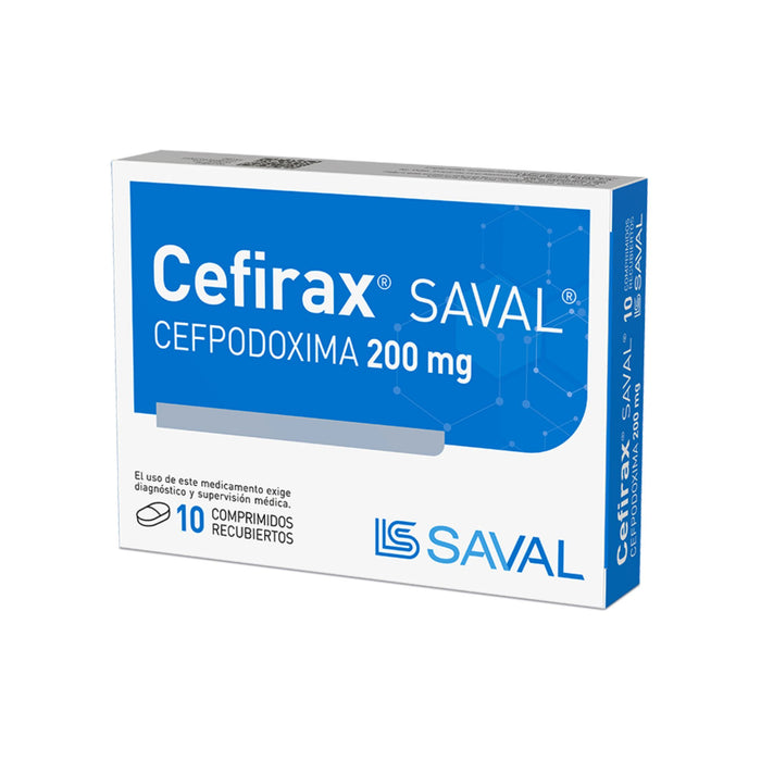 Cefirax 200Mg Cefpodoxima X Comprimido