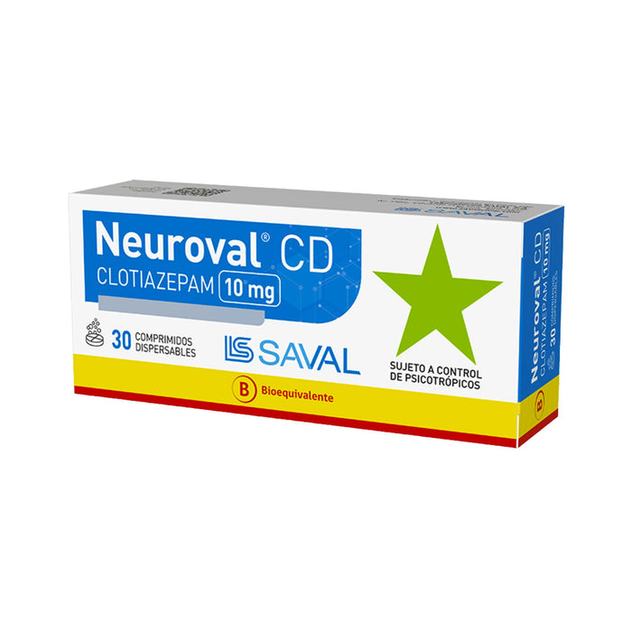 Neuroval Cd 10Mg Clotiazepam X Comprimido