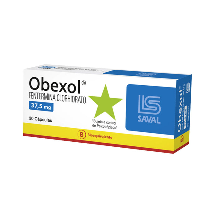 Obexol 37.5Mg Fentermina X Cápsula