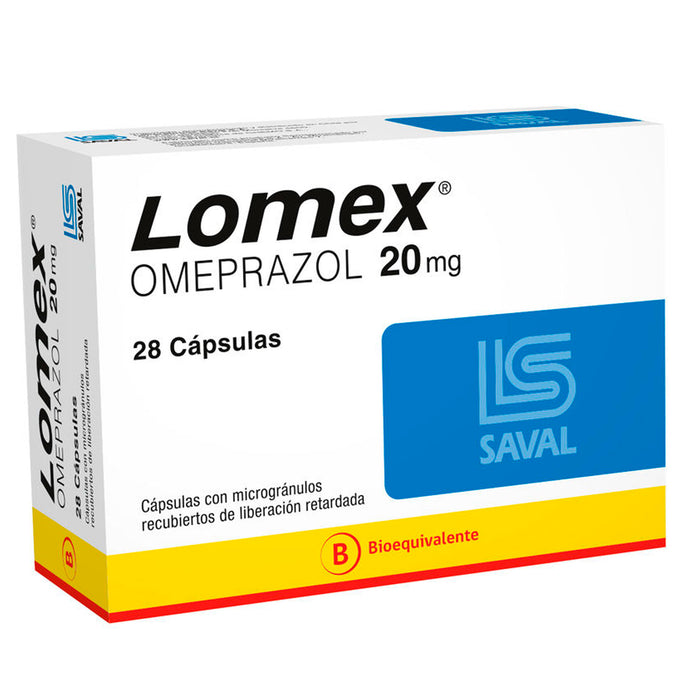 Lomex 20Mg Omeprazol X Cápsula