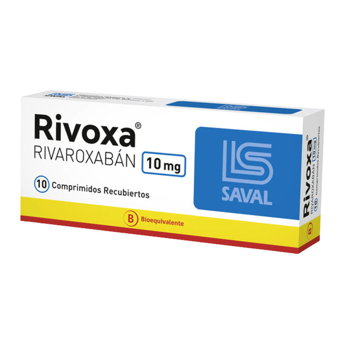 Rivoxa 10Mg Rivaroxabán X Comprimido