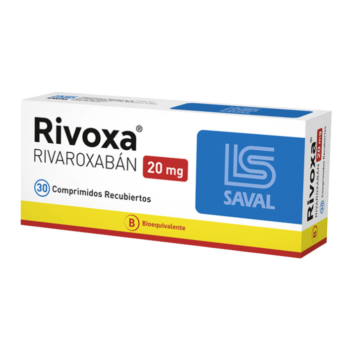 Rivoxa 20Mg Rivaroxabán X Comprimido