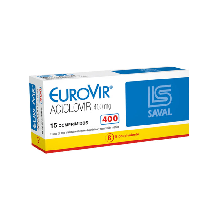 Eurovir 400Mg Aciclovir X Comprimido