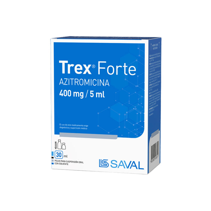 Trex Forte 400Mg/5Ml Azitromicina Suspensión X 30Ml